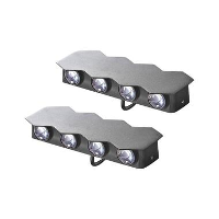 WELDON   Wandlamp set van 2   Zwart   Aluminium