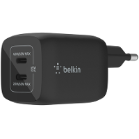 Belkin 65W PD DUAL USB C Charger GaN Bk