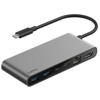 Belkin 8 poorts USB C hub met 2,5 Gb Ethernet poort usb hub