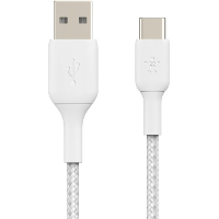 Belkin BOOST CHARGE gevlochten USB C/ USB A kabel, 15 cm