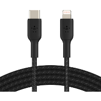 Belkin BOOSTCHARGE gevlochten USB C naar Lightning kabel