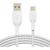 Belkin BOOSTCHARGE gevlochten USB C naar USB A kabel