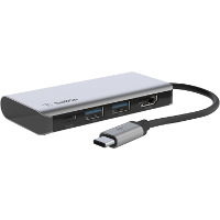 Belkin CONNECT Meerpoorts 4 in 1 USB C dockingstation