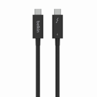 Belkin INZ002bt2MBK USB C kabel Thunderbolt 4 Thunderbolt (USB C) stekker 2 m Zwart 8K UHD