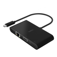 Belkin USB 2.0 Adapter [1x USB C   5x HDMI, RJ45, USB 3.0, USB C, VGA]