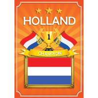 1X Oranje Holland poster   EK/ WK oranje artikelen
