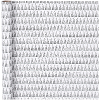 2X stuks kerst cadeaupapier/inpakpapier met kerstbomen 70 x 400 cm