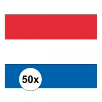 50X Vlag Nederland stickers