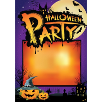 Bellatio Decorations Aankondigingsposter Halloween   A2 formaat   zelf invullen   feestelijk