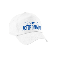 Astronaut verkleed petje   wit   kinderen   Space   Ruimtevaarder