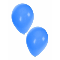 Bellatio Decorations ballonnen   10x stuks   blauw   27 cm   verjaardag   feestartikelen