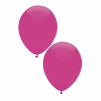 Bellatio Decorations Ballonnen   10x stuks   donkerroze   27 cm