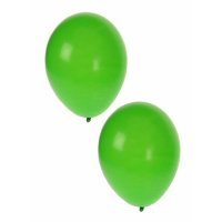 Bellatio Decorations ballonnen   10x stuks   groen   27 cm   verjaardag   feestartikelen