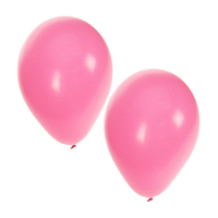 Bellatio Decorations ballonnen   10x stuks   lichtroze   27 cm   verjaardag   feestartikelen