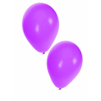 Bellatio Decorations ballonnen   10x stuks   paars   27 cm   verjaardag   feestartikelen
