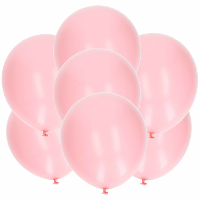 Bellatio Decorations ballonnen   15x stuks   lichtroze   27 cm   verjaardag   feestartikelen
