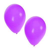 Bellatio Decorations ballonnen   15x stuks   paars   27 cm   verjaardag   feestartikelen