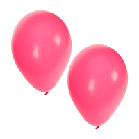 Bellatio Decorations ballonnen   15x stuks   roze   27 cm   verjaardag   feestartikelen