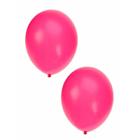 Bellatio Decorations ballonnen   25x stuks   fuchsia roze   30 cm   verjaardag   feestartikelen