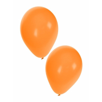 Bellatio Decorations ballonnen   50x stuks   oranje   27 cm   verjaardag   feestartikelen