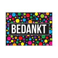 Bedankt ansichtkaart/wenskaart A5 formaat