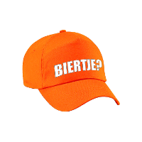 Biertje tekst Drank feest petje   baseballcap   oranje   volwassenen   vrijgezellenfeest   festival