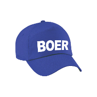 Boeren verkleed petje   blauw   voor jongens   verkleed baseball cap   carnaval hoedje