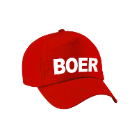 Boeren verkleed petje   rood   voor jongens   verkleed baseball cap   carnaval hoedje