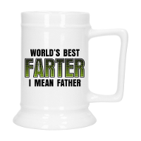 Cadeau Bierpul voor papa   groen   beste vader   keramiek   530 ml   Vaderdag