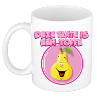 Cadeau koffie/thee mok voor Tante   wit   toffe Tante   keramiek   300 ml