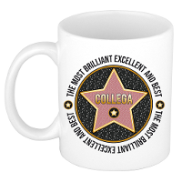 Cadeau koffiemok voor de beste collega   walk of fame   keramiek   300 ml