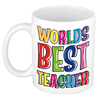 Cadeau mok / beker voor juf of meester   keramiek   leraren bedankje