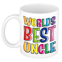 Cadeau mok / beker voor oom   keramiek   300 ml   world's best uncle