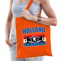 Cadeau tas   oranje   voor dames en heren   Holland leeuw met wapenschild
