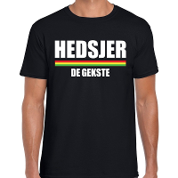 Carnaval Hedsjer de gekste t shirt zwart voor heren