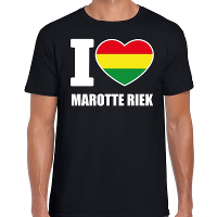 Carnaval I love Marotte Riek t shirt zwart voor heren