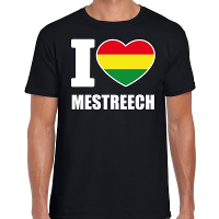 Carnaval I love Mestreech t shirt zwart voor heren