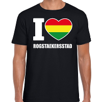 Carnaval I love Rogstaekersstad t shirt zwart voor heren