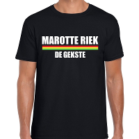 Carnaval Marotte Riek de gekste t shirt zwart voor heren