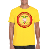 Carnavalsvereniging De Harde Plasser Limburg heren t shirt geel