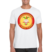Carnavalsvereniging De Harde Plasser Limburg heren t shirt wit