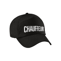 Chauffeur / vrachtwagen chauffeur   verkleed petje   zwart   kinderen