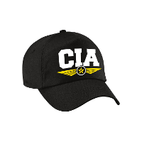CIA agent petje   zwart   voor volwassenen   baseballcap   petje