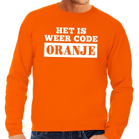 Code Oranje sweater   voor heren   Koningsdag   supporters kleding   truien