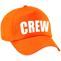 Crew personeel team pet   baseball cap   oranje   voor dames en heren   petjes   werknemers