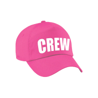 Crew personeel team pet   baseball cap   roze   voor dames en heren   petjes   werknemers