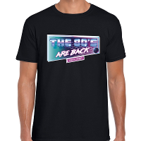 Eighties The 80s are back t shirt zwart voor heren