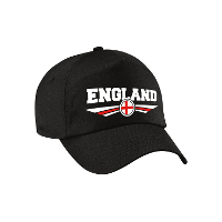 Engeland / England land supporters petje   zwart   Volwassenen   Baseballcap   Sport   vlag thema