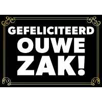 Gefeliciteerd ouwe zak   verjaardagskaart   ansichtkaart   wenskaart   Grappige kaart