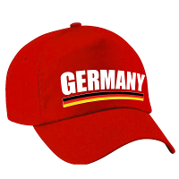 Germany supporter pet / baseball cap Duitsland rood kinderen